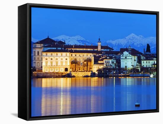 Europe, Italy, Lombardy, Lakes District, Isola Bella, Borromean Islands on Lake Maggiore, Chateaux-Christian Kober-Framed Stretched Canvas