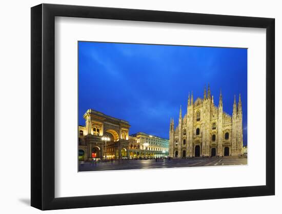 Europe, Italy, Lombardy, Milan, Piazza Del Duomo-Christian Kober-Framed Photographic Print