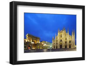 Europe, Italy, Lombardy, Milan, Piazza Del Duomo-Christian Kober-Framed Photographic Print