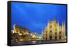 Europe, Italy, Lombardy, Milan, Piazza Del Duomo-Christian Kober-Framed Stretched Canvas