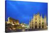 Europe, Italy, Lombardy, Milan, Piazza Del Duomo-Christian Kober-Stretched Canvas