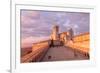 Europe,Italy,Perugia distict,Assisi. The Basilica of St. Francis at sunset-ClickAlps-Framed Photographic Print