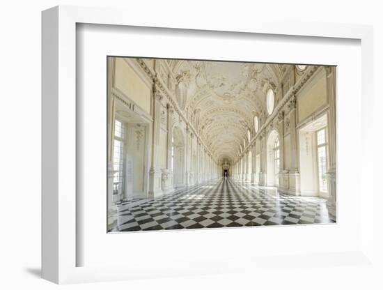 Europe, Italy, Piedmont. The Galleria Grande of the Venaria reale.-Catherina Unger-Framed Photographic Print