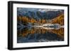 Europe, Italy, refclections in Adamello - Brenta Park, Trentino Alto Adige.-ClickAlps-Framed Photographic Print