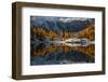 Europe, Italy, refclections in Adamello - Brenta Park, Trentino Alto Adige.-ClickAlps-Framed Photographic Print