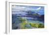 Europe, Italy, Sicily, Aeolian Islands, Vulcano Island, High angle view of , Aeolian Islands from V-Marco Simoni-Framed Photographic Print