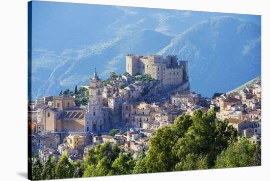 Europe, Italy, Sicily, Caccamo, Norman Castle,-Marco Simoni-Stretched Canvas