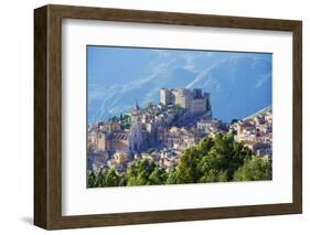 Europe, Italy, Sicily, Caccamo, Norman Castle,-Marco Simoni-Framed Photographic Print