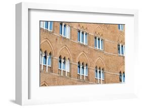 Europe, Italy, Siena. Detail of Arches Building Facades Il Campo-Trish Drury-Framed Photographic Print