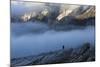 Europe, Italy, South Tyrol, the Dolomites, Hiker, Hunter-Gerhard Wild-Mounted Photographic Print