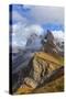 Europe, Italy, the Dolomites, South Tyrol, Seceda, Geisler Group-Gerhard Wild-Stretched Canvas