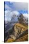 Europe, Italy, the Dolomites, South Tyrol, Seceda, Geisler Group-Gerhard Wild-Stretched Canvas