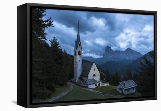 Europe, Italy, the Dolomites, South Tyrol, Urtiji, Church St Jakob-Gerhard Wild-Framed Stretched Canvas