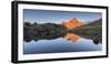 Europe, Italy, Trentino, Rolle pass. Cimon della Pala reflected in the lakes of Cavallazza at sunse-ClickAlps-Framed Photographic Print