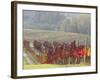 Europe, Italy, Tuscany. Autumn Vineyards in Bright Colors-Julie Eggers-Framed Photographic Print