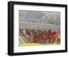 Europe, Italy, Tuscany. Autumn Vineyards in Bright Colors-Julie Eggers-Framed Photographic Print