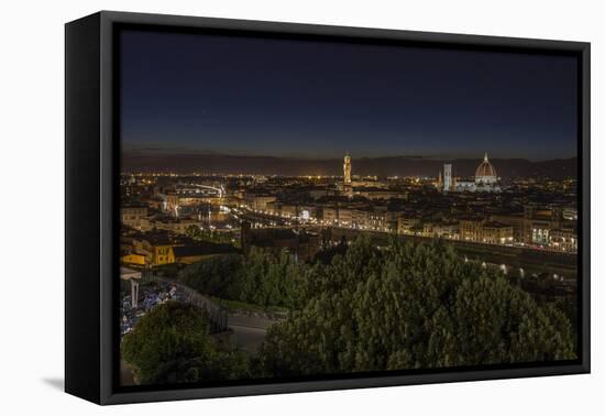 Europe, Italy, Tuscany, Florence, Town View, Evening Mood-Gerhard Wild-Framed Stretched Canvas