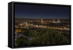 Europe, Italy, Tuscany, Florence, Town View, Evening Mood-Gerhard Wild-Framed Stretched Canvas