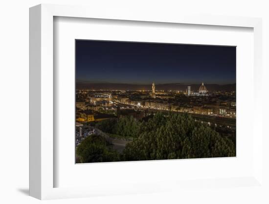 Europe, Italy, Tuscany, Florence, Town View, Evening Mood-Gerhard Wild-Framed Photographic Print