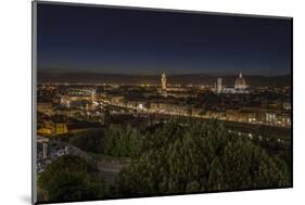 Europe, Italy, Tuscany, Florence, Town View, Evening Mood-Gerhard Wild-Mounted Photographic Print