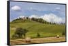 Europe, Italy, Tuscany, Landscape in Le Crete-Gerhard Wild-Framed Stretched Canvas