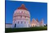 Europe,Italy,Tuscany,Pisa. Cathedral Square at dusk-ClickAlps-Stretched Canvas