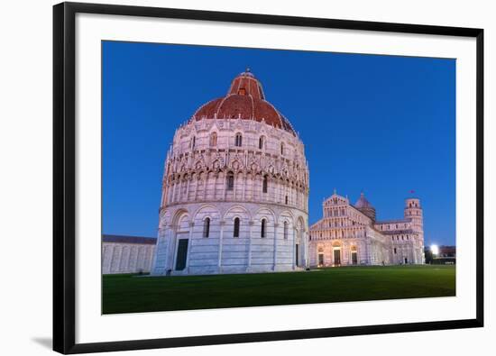 Europe,Italy,Tuscany,Pisa. Cathedral Square at dusk-ClickAlps-Framed Photographic Print