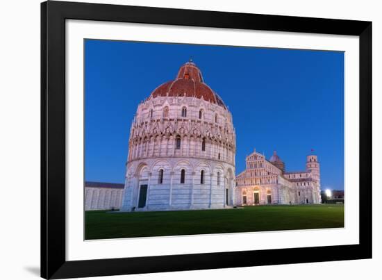 Europe,Italy,Tuscany,Pisa. Cathedral Square at dusk-ClickAlps-Framed Photographic Print