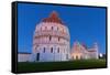 Europe,Italy,Tuscany,Pisa. Cathedral Square at dusk-ClickAlps-Framed Stretched Canvas