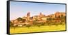 Europe,Italy,Umbria,Perugia district. Spello at sunset-ClickAlps-Framed Stretched Canvas