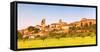 Europe,Italy,Umbria,Perugia district. Spello at sunset-ClickAlps-Framed Stretched Canvas