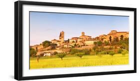 Europe,Italy,Umbria,Perugia district. Spello at sunset-ClickAlps-Framed Photographic Print