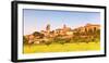 Europe,Italy,Umbria,Perugia district. Spello at sunset-ClickAlps-Framed Photographic Print