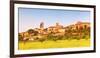 Europe,Italy,Umbria,Perugia district. Spello at sunset-ClickAlps-Framed Photographic Print