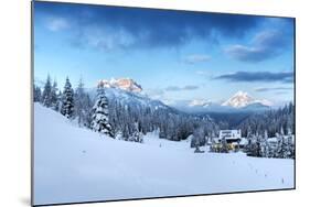 Europe, Italy, Veneto, Belluno. Winter at the Duran pass, Dolomites-ClickAlps-Mounted Photographic Print