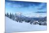 Europe, Italy, Veneto, Belluno. Winter at the Duran pass, Dolomites-ClickAlps-Mounted Photographic Print