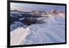 Europe, Italy, Veneto, Belluno. Winter view from Mount Pore northward, Dolomites-ClickAlps-Framed Photographic Print