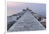 Europe, Italy, Veneto, Venice, Cavallino coast.  Lighthouse of Punta Sabbioni at dawn-ClickAlps-Framed Photographic Print