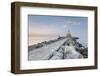 Europe, Italy, Veneto, Venice, Cavallino coast.  Lighthouse of Punta Sabbioni in the morning-ClickAlps-Framed Photographic Print