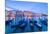 Europe, Italy,Veneto,Venice.  Gondolas at dusk-ClickAlps-Mounted Photographic Print