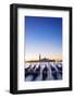 Europe, Italy, Veneto, Venice, San Giorgio Maggiore Church across Basino Di San , Sunrise-Christian Kober-Framed Photographic Print