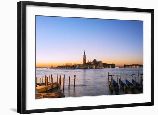 Europe, Italy, Veneto, Venice, San Giorgio Maggiore Church across Basino Di San , Sunrise-Christian Kober-Framed Photographic Print