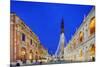 Europe, Italy, Veneto, Vicenza, Christmas Decorations in Piazza Signori-Christian Kober-Mounted Photographic Print