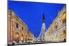 Europe, Italy, Veneto, Vicenza, Christmas Decorations in Piazza Signori-Christian Kober-Mounted Photographic Print