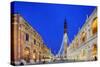 Europe, Italy, Veneto, Vicenza, Christmas Decorations in Piazza Signori-Christian Kober-Stretched Canvas