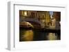 Europe, Italy, Venice, Night Canal-John Ford-Framed Photographic Print