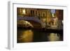 Europe, Italy, Venice, Night Canal-John Ford-Framed Photographic Print