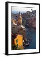 Europe, Italy, Vernazza. Cinque Terre Town of Vernazza, Italy-Kymri Wilt-Framed Photographic Print