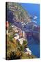 Europe, Italy, Vernazza. Cinque Terre Town of Vernazza, Italy-Kymri Wilt-Stretched Canvas