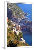 Europe, Italy, Vernazza. Cinque Terre Town of Vernazza, Italy-Kymri Wilt-Framed Premium Photographic Print